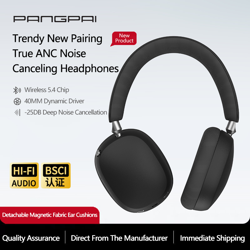 Anc Wireless Over Ear Headphones - Novos Fones de Ouvido Bluetooth ANC