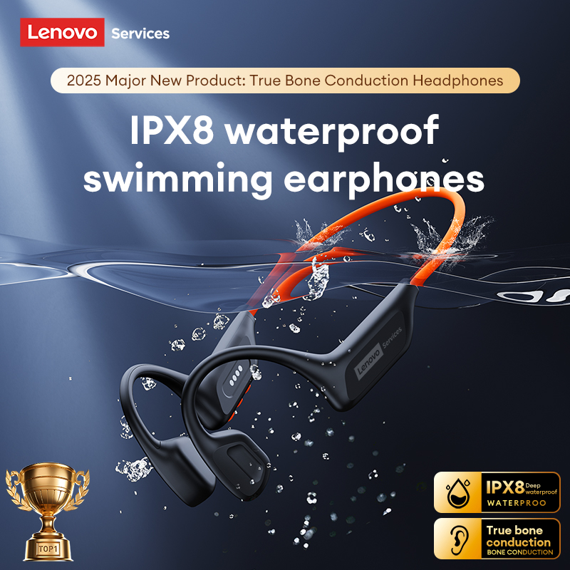 Bone Conduction Running Headphones - Fone de ouvido Lenovo S106 com