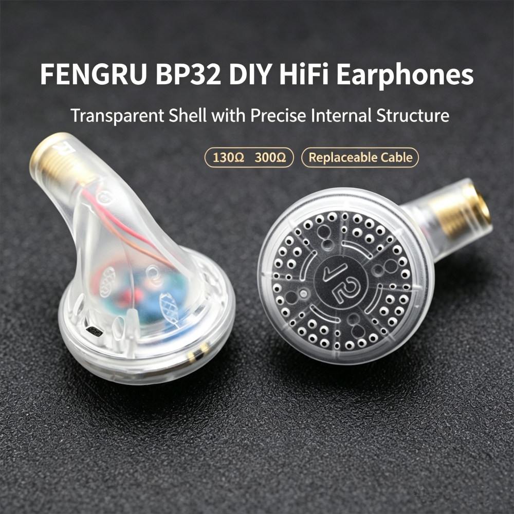 Planar Magnetic Iem Earphones - FENGRU BP32 Diy Driver de Filme