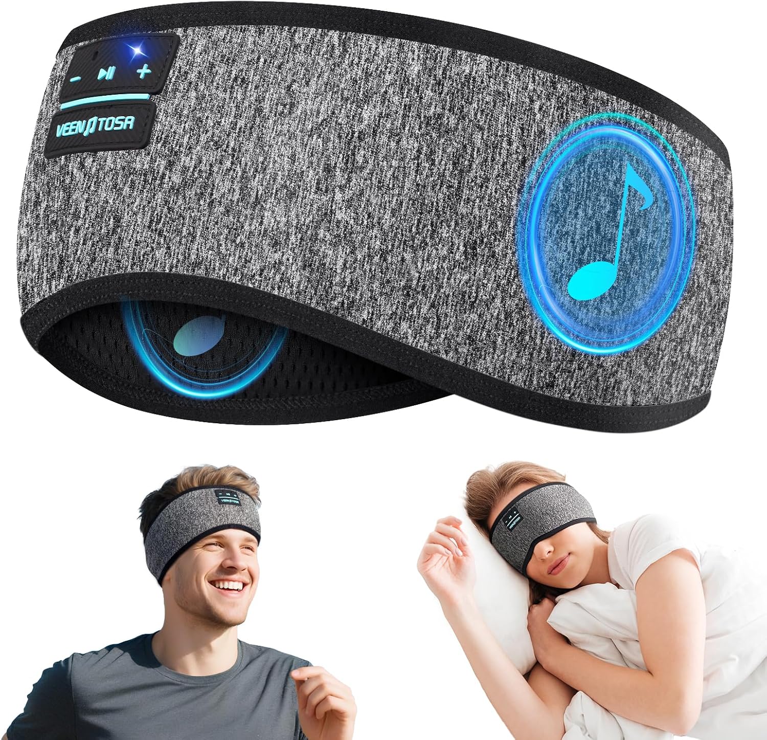 Sleep Mask Headphones Bluetooth - Fones de ouvido bluetooth esportes lado