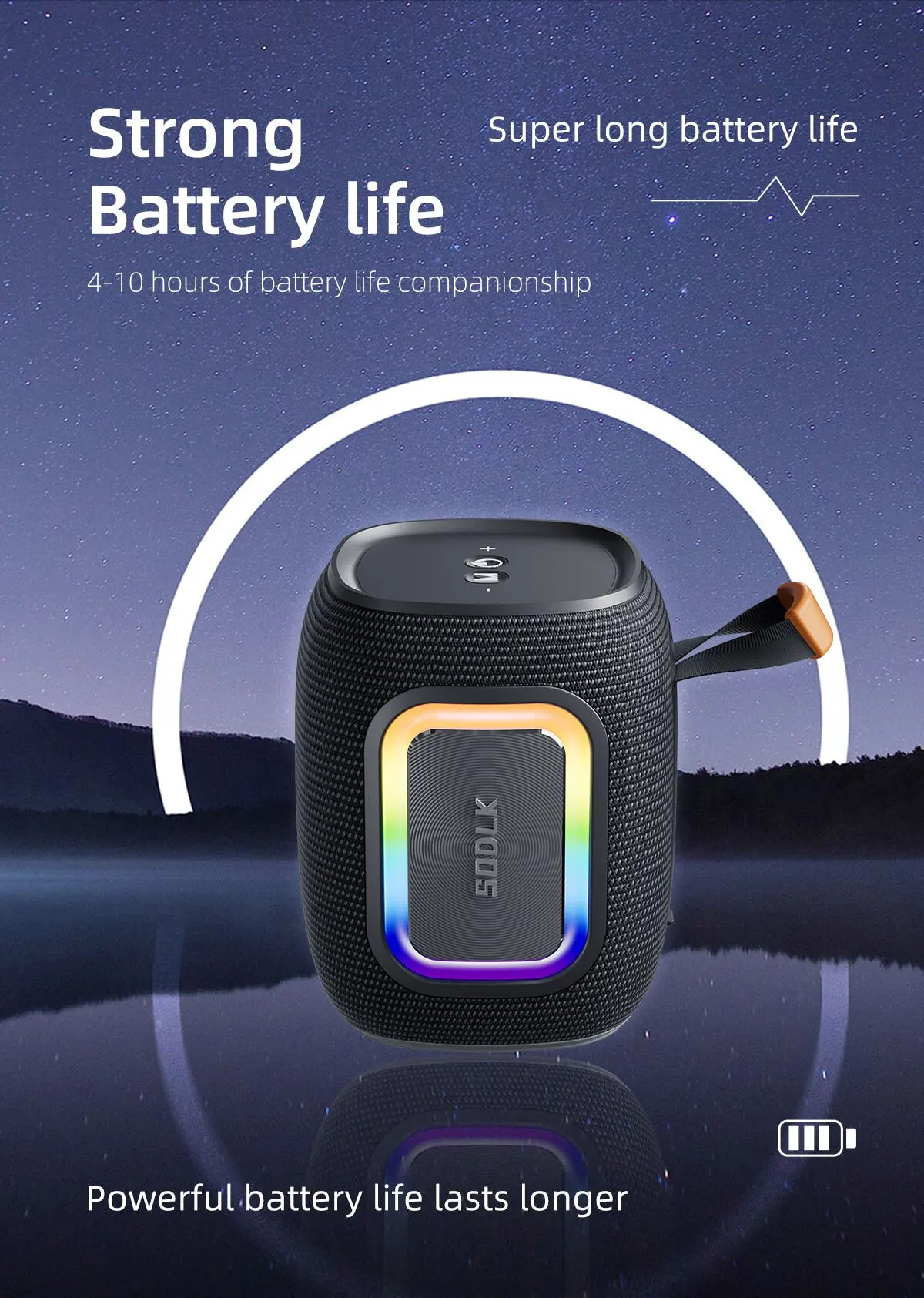 Portable Bluetooth Speaker Waterproof Ipx7 - Caixa de Som Bluetooth Mini SODLK
