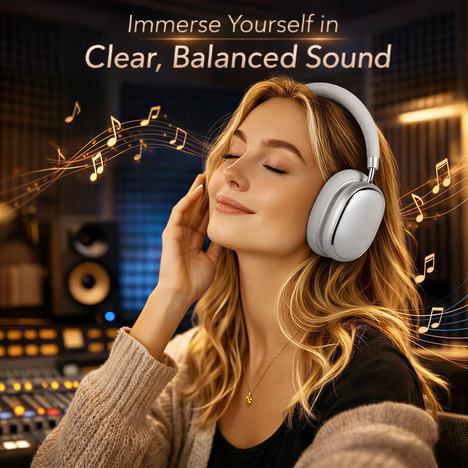 Fones de Ouvido Híbridos com C - Anc Wireless Over Ear Headphones avaliação e preço