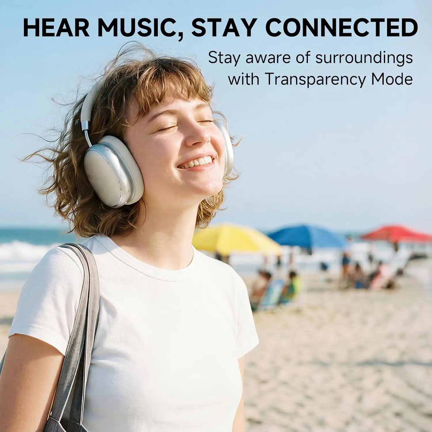 Fones de Ouvido Híbridos com C - Anc Wireless Over Ear Headphones avaliação e preço