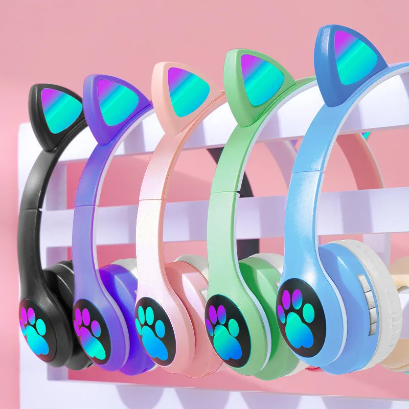 Fones de Ouvido Sem Fio com Or - Cat Ear Bluetooth Headset Led avaliação e preço
