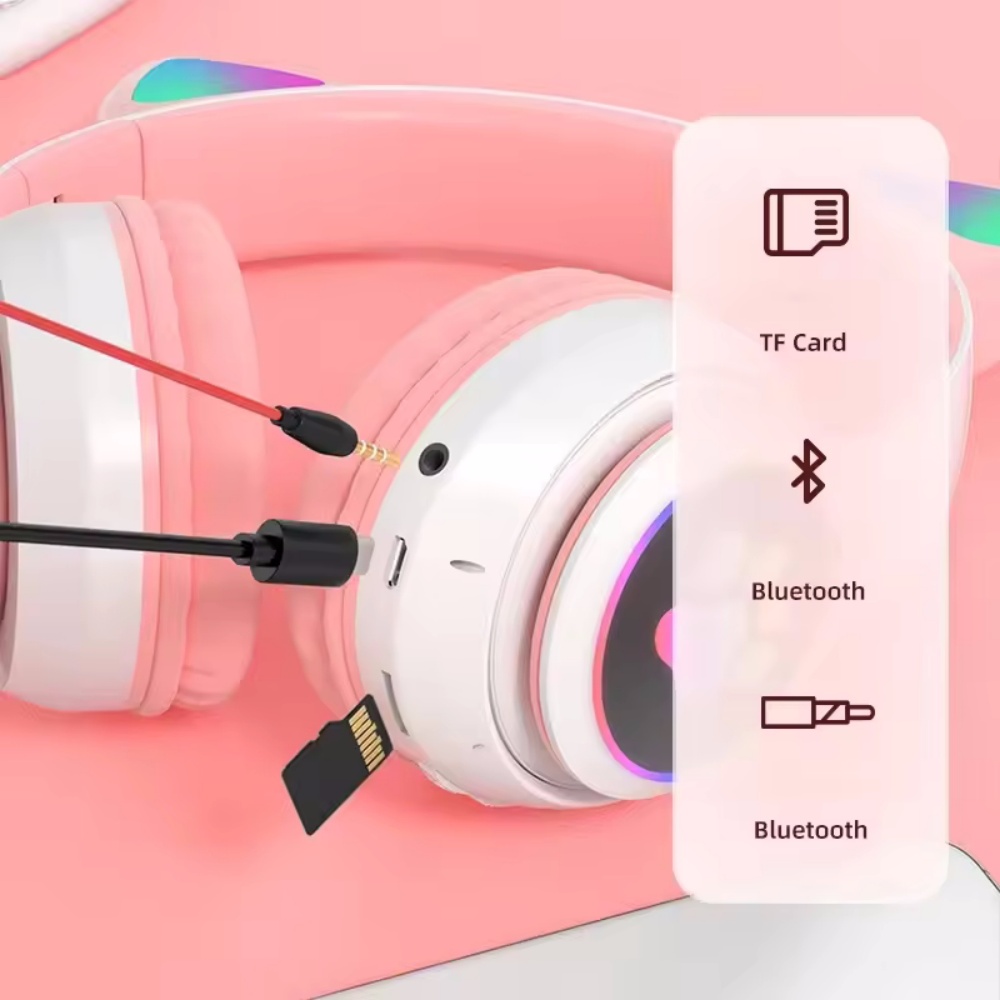 Fone de Ouvido Bluetooth com O - Cat Ear Bluetooth Headset Led avaliação e preço