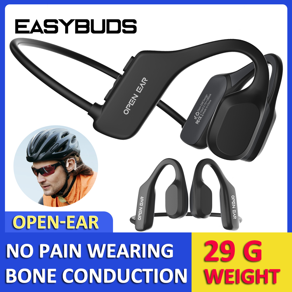 Easybuds condução óssea fone d - Bone Conduction Running Headphones avaliação e preço