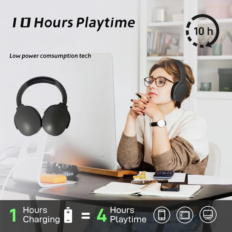 Fones de Ouvido Bluetooth Sem  - Anc Wireless Over Ear Headphones avaliação e preço