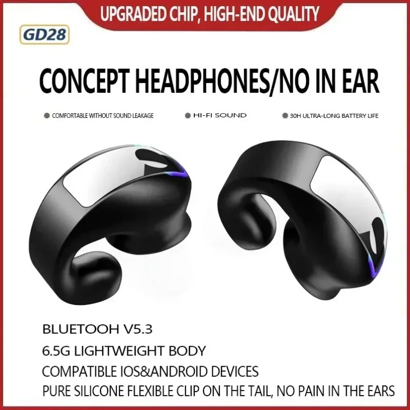 Fones de Ouvido Esportivos com - Bone Conduction Running Headphones avaliação e preço