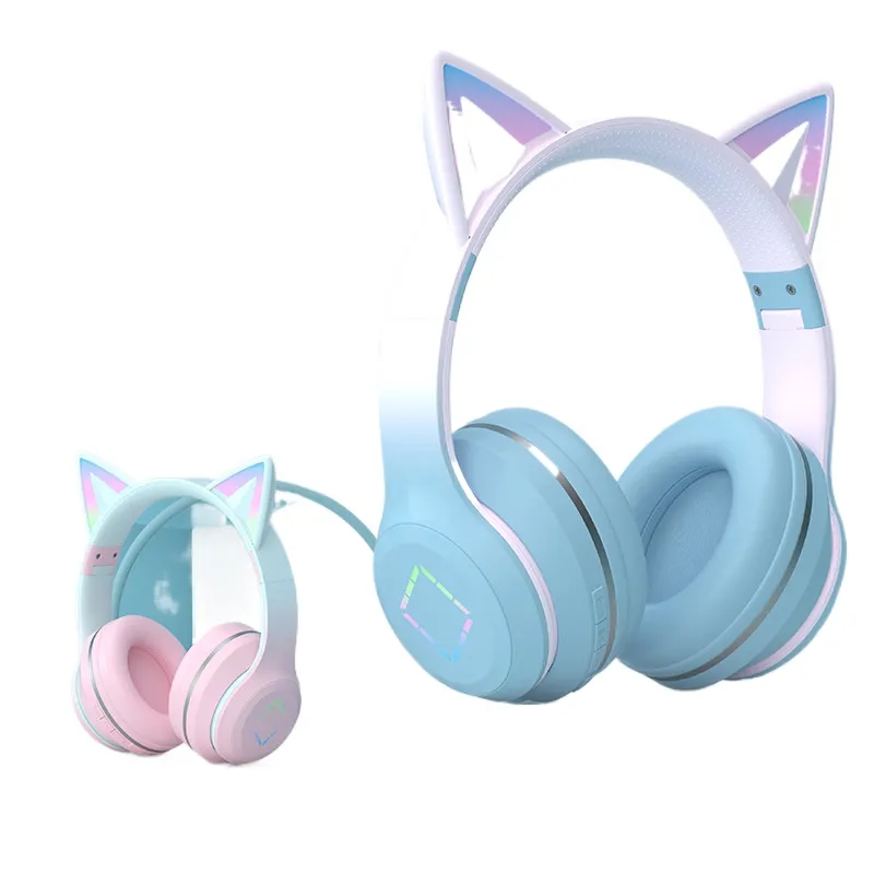 Fones de ouvido sem fio blueto - Cat Ear Bluetooth Headset Led avaliação e preço