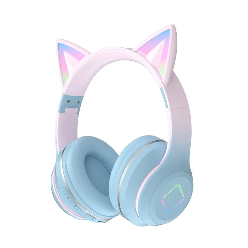 Fones de ouvido sem fio blueto - Cat Ear Bluetooth Headset Led avaliação e preço