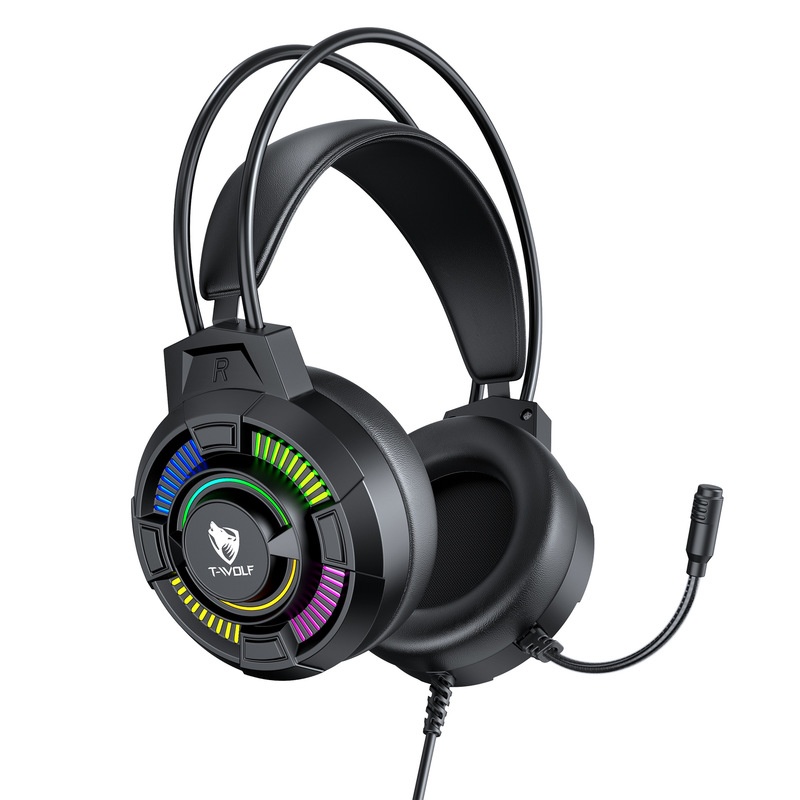 Fone de Ouvido Gamer T-Wolf H1 - Gaming Headset With Mic Rgb avaliação e preço